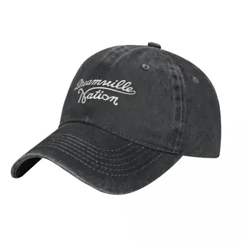 Изготовленный на заказ логотип Dreamville Records Ретро Регулируемая Ковбойская джинсовая шляпа Унисекс Хип-хоп Бейсболки Черные