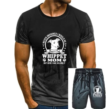 мужская футболка whippet, дизайнерский 100% хлопок, европейский размер S-3xl, свободная весенне-осенняя семейная футболка