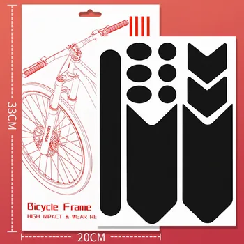 Универсальные наклейки Велосипедная наклейка с защитой от царапин Велосипед MTB Многоцветная защита Запасная часть дорожного велосипеда Износостойкая