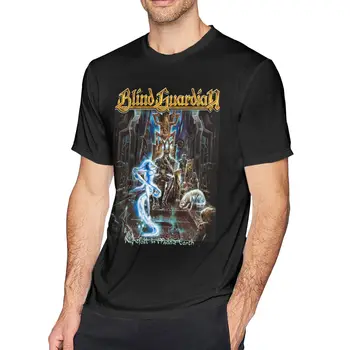 Футболки Blind Guardian Nightfall In Middle Earth, мужская модная футболка из чистого хлопка, футболки с круглым вырезом, одежда с коротким рукавом с принтом